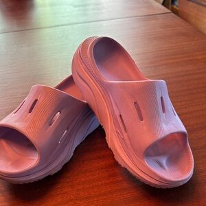 Womens Hoka recovery slides